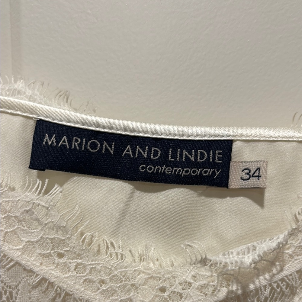 White Lace summer Top/ Camisole - UK 34